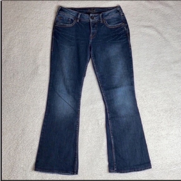 Silver Jeans Denim - Silver Jeans Dark Blue Bootcut Women Jeans 28x29